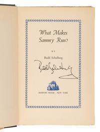 SCHULBERG, Budd (1914-2009). What Makes Sammy Run? New York: Random House, 1941.