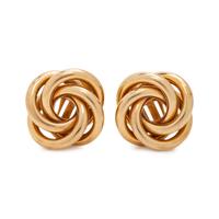 YELLOW GOLD EARCLIPS