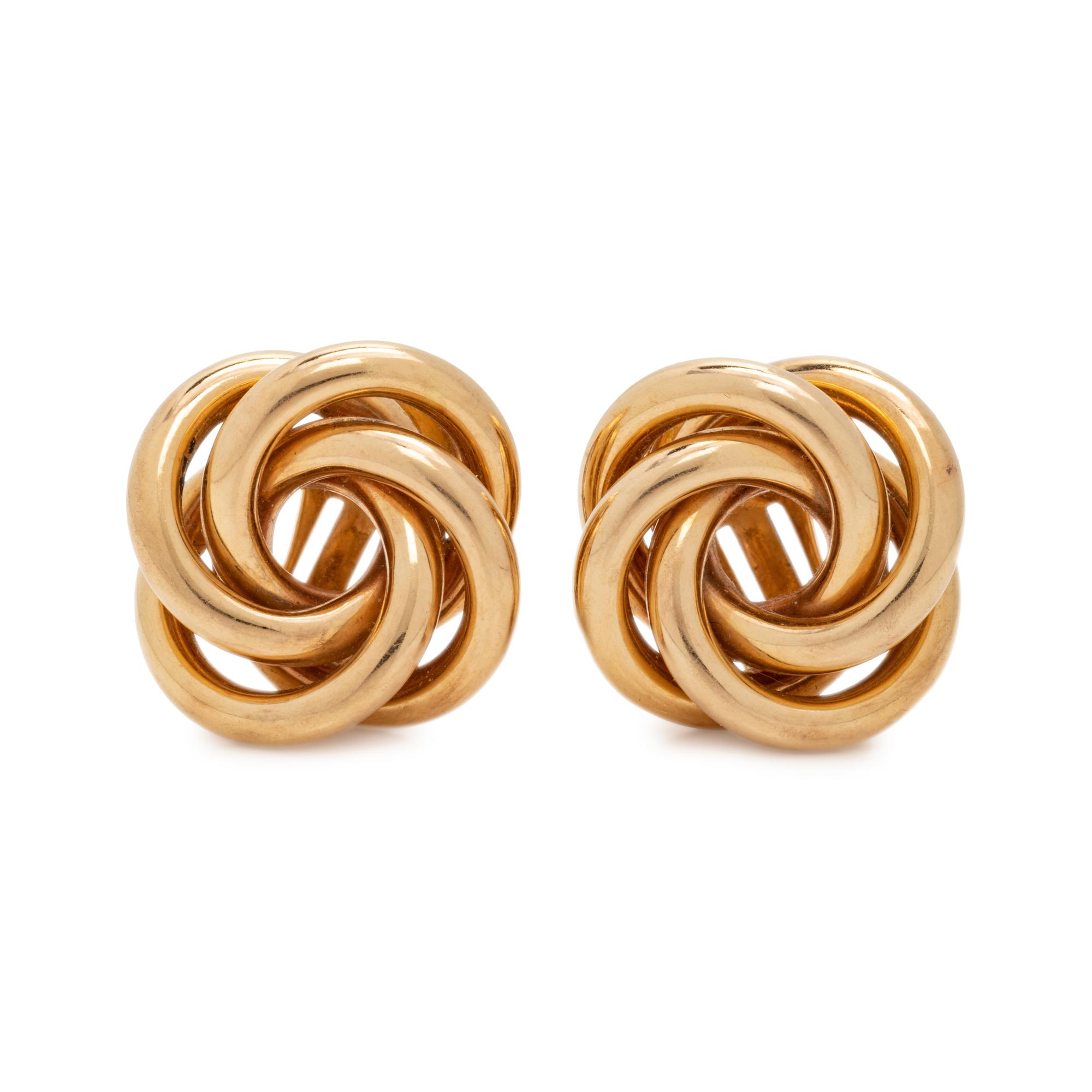 YELLOW GOLD EARCLIPS