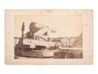 [CIVIL WAR]. MOORE, H.P., photog. Secesh Gun, Fort Welles, Port Royal, SC. Concord, NH, ca 1862.