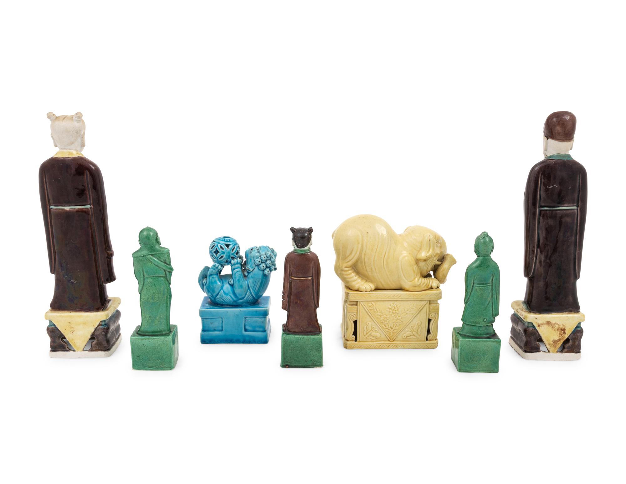 Seven Chinese Porcelain Figures