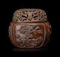 A Chinese Bronze Hand Warmer