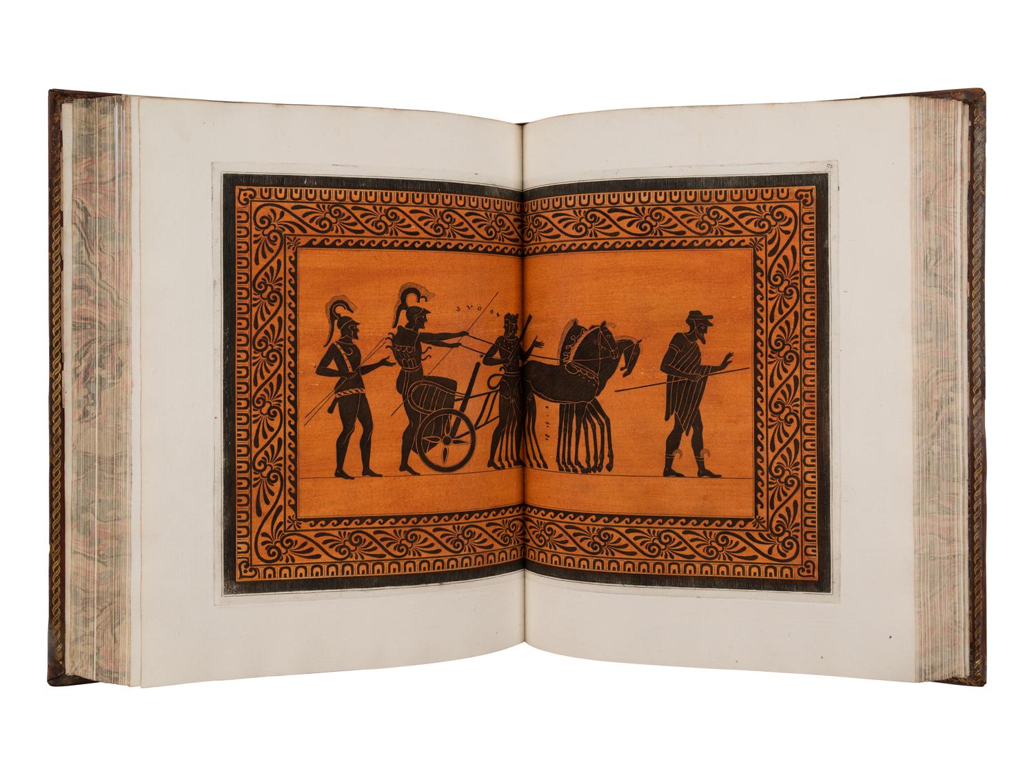 HAMILTON, William (1730-1803). -- HANCARVILLE, Pierre-Francois Hugues d' (1719-1805). Collection of Etruscan, Greek and Roman Antiquities from the Cabinet of the Hon. William Hamilton . Naples: Francois, Morelli, 1766-[1776].