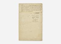[Philadelphia & Pennsylvania] Penn, William, Jr., et al.: Manuscript Document, signed