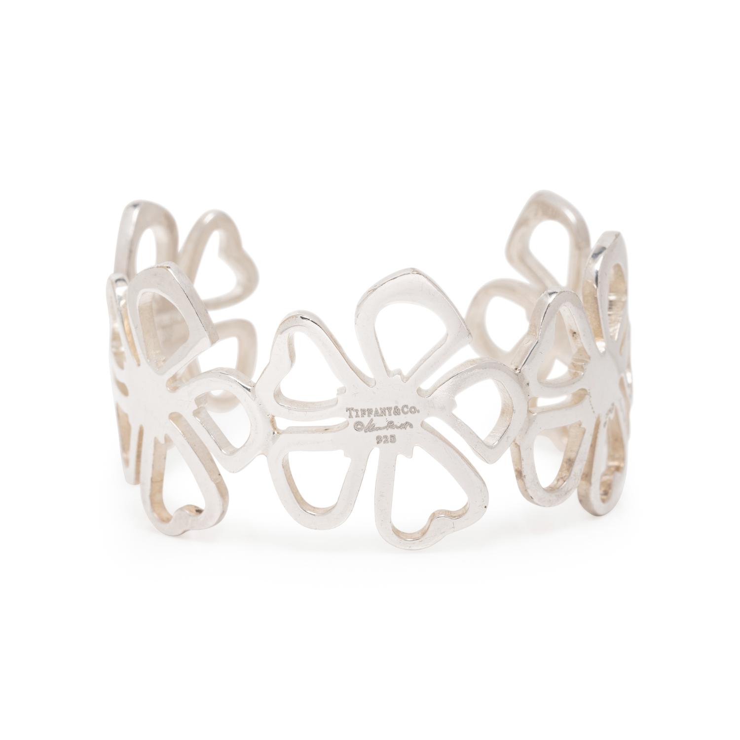 TIFFANY & CO., ELSA PERETTI, STERLING SILVER 'HIBISCUS' CUFF