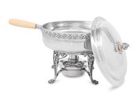 A Tiffany & Co. Silver Chafing Dish on Stand