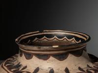 San Ildefonso Inverted Polychrome Pottery Jar, with Birds