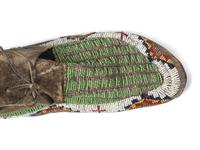 Sioux Beaded Hide Moccasins