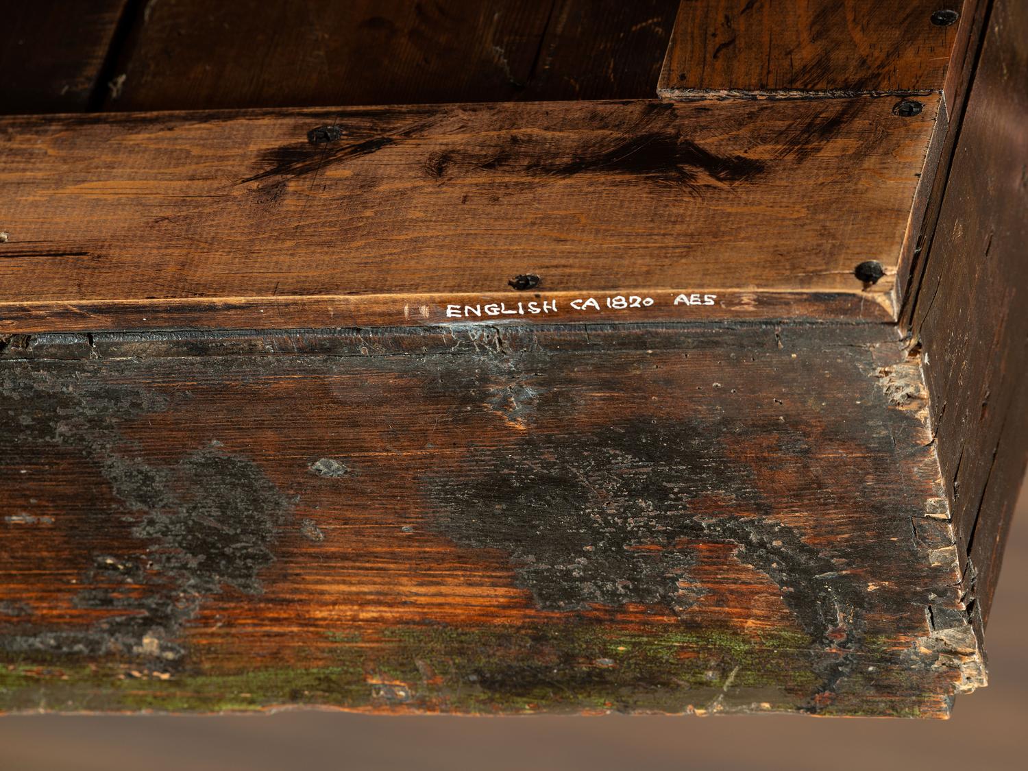 A Country Paint Decorated Apothecary Cabinet