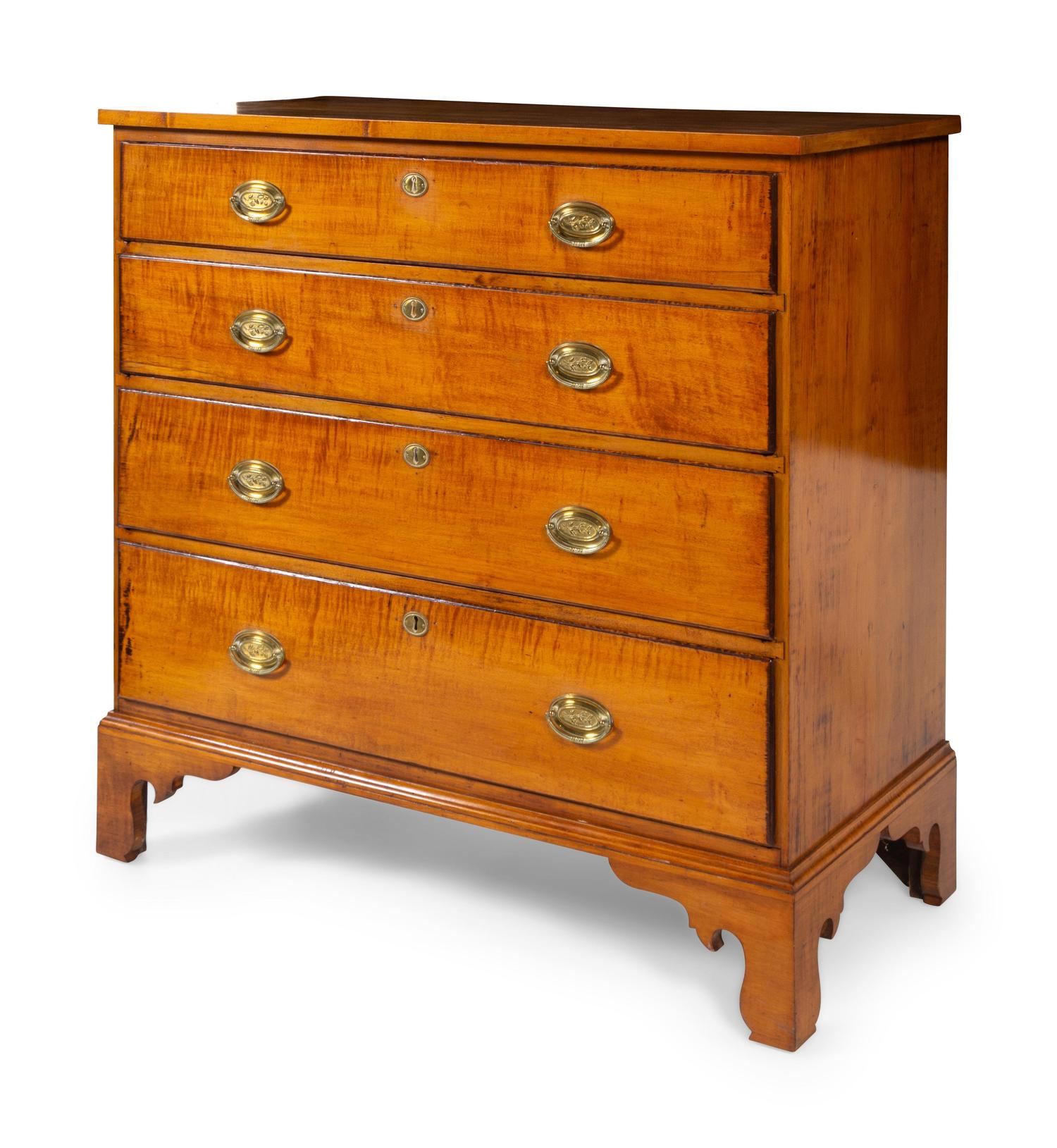 A Chippendale Maple Chest of Drawers