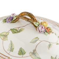 A Royal Copenhagen Flora Danica Porcelain Tureen with Cover and Stand