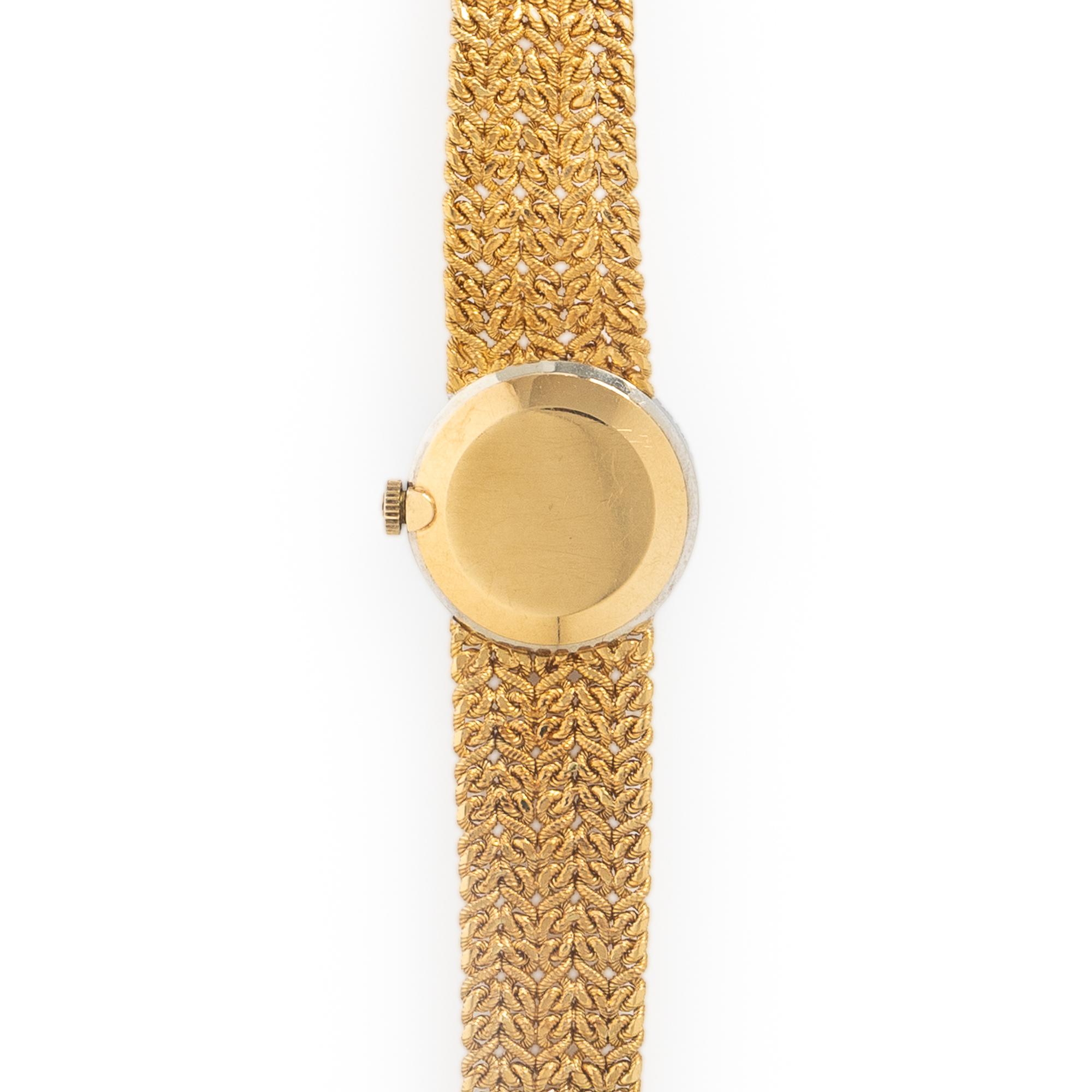Omega, Yellow Gold and Diamond Watch