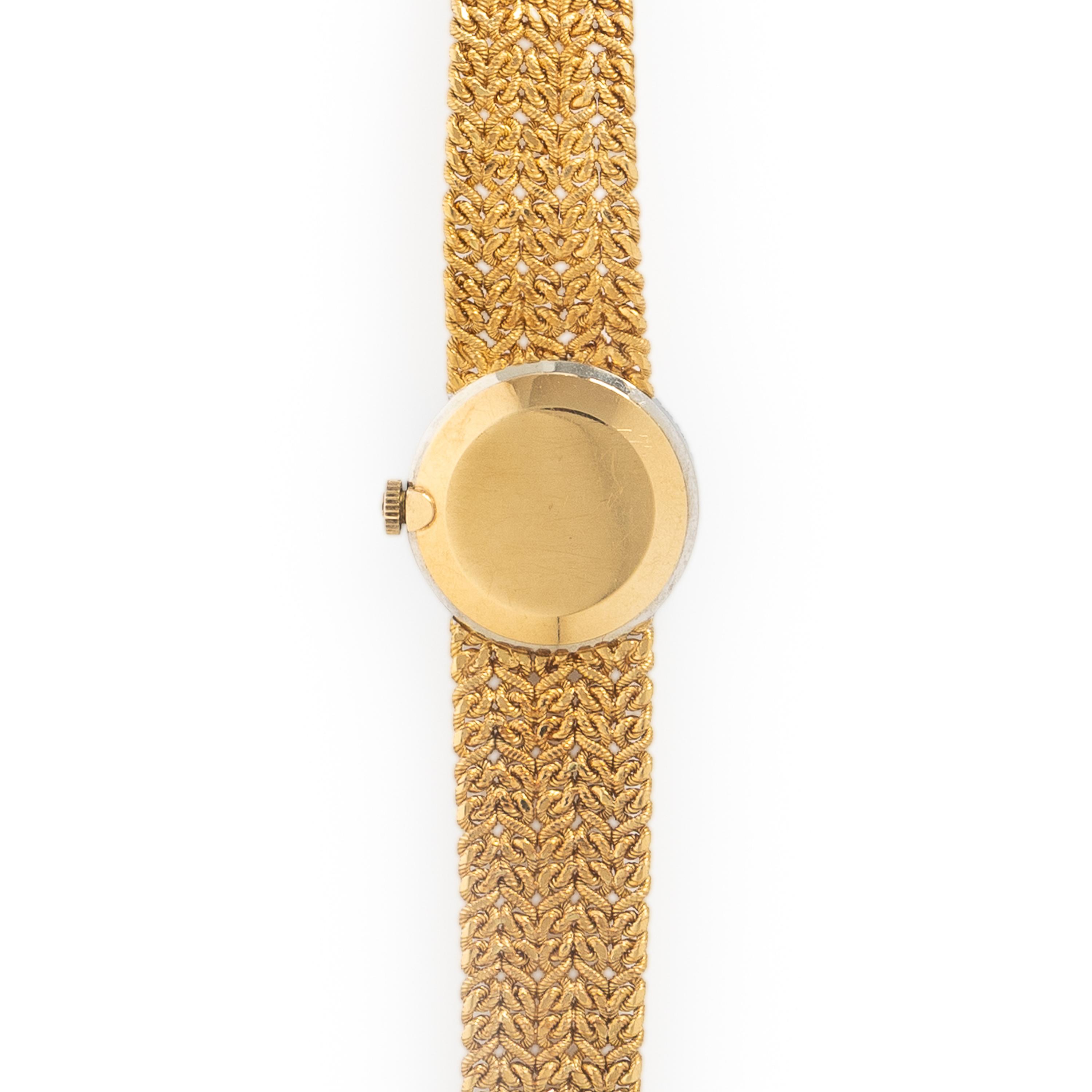 Omega, Yellow Gold and Diamond Watch