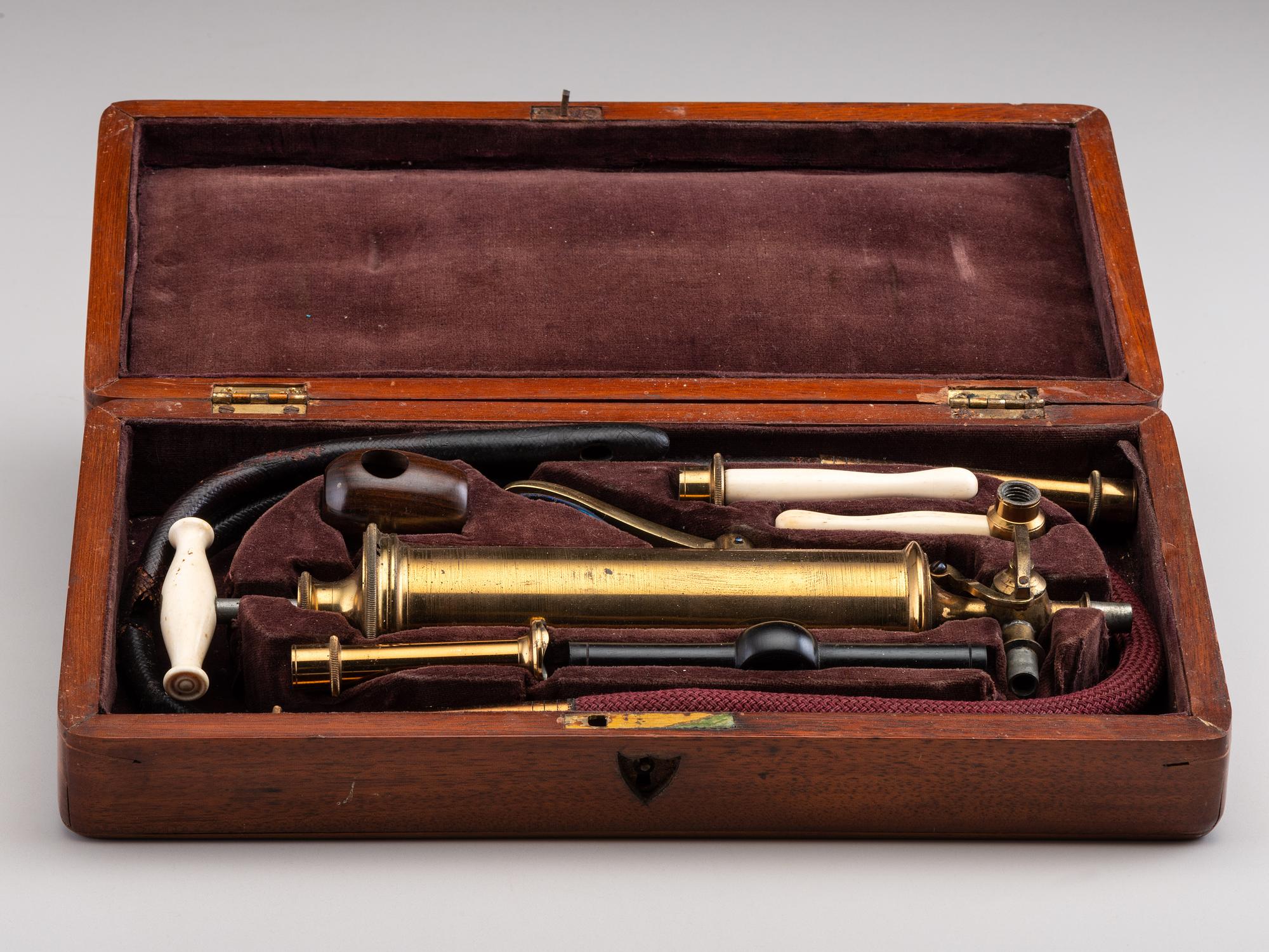 [CIVIL WAR]. Gastric syringe and pump kit.
