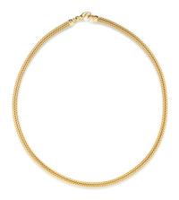 An 18 Karat Yellow Woven Link Necklace, Germany, 21.90 dwts.
