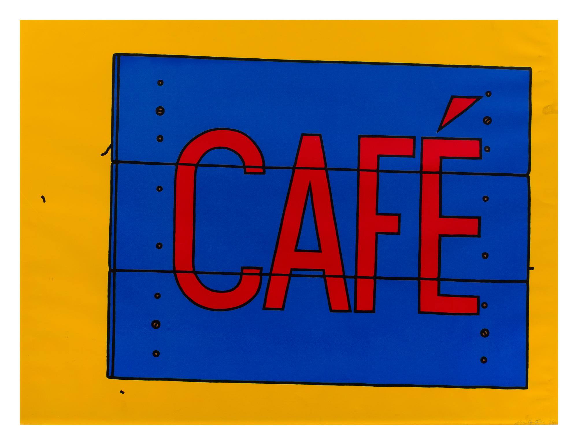 Patrick Caulfield, (British, 1936-2005), Cafe, 1968