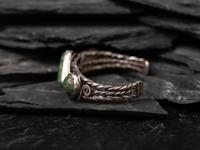 Navajo Twisted Wire and Turquoise Cuff Bracelet