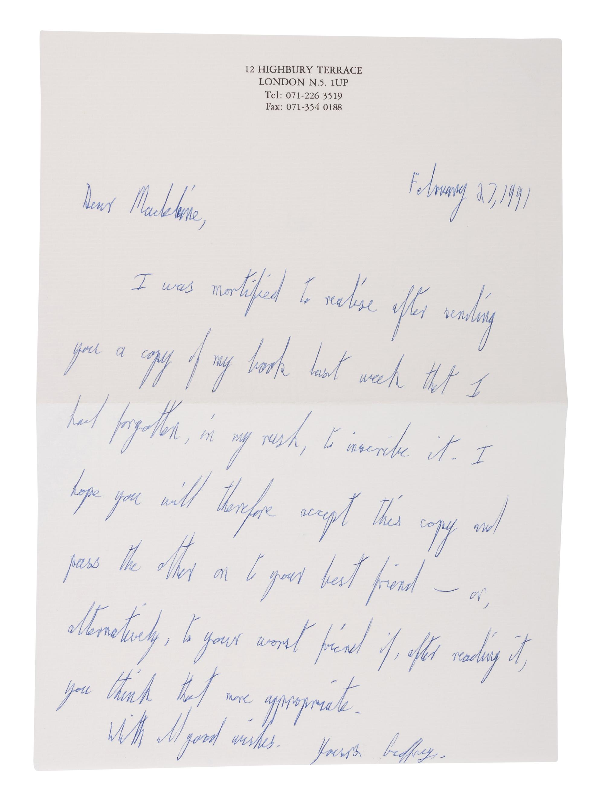 DIPLOMACY A group of 8 works, most FIRST EDITIONS INSCRIBED TO SECRETARY ALBRIGHT: