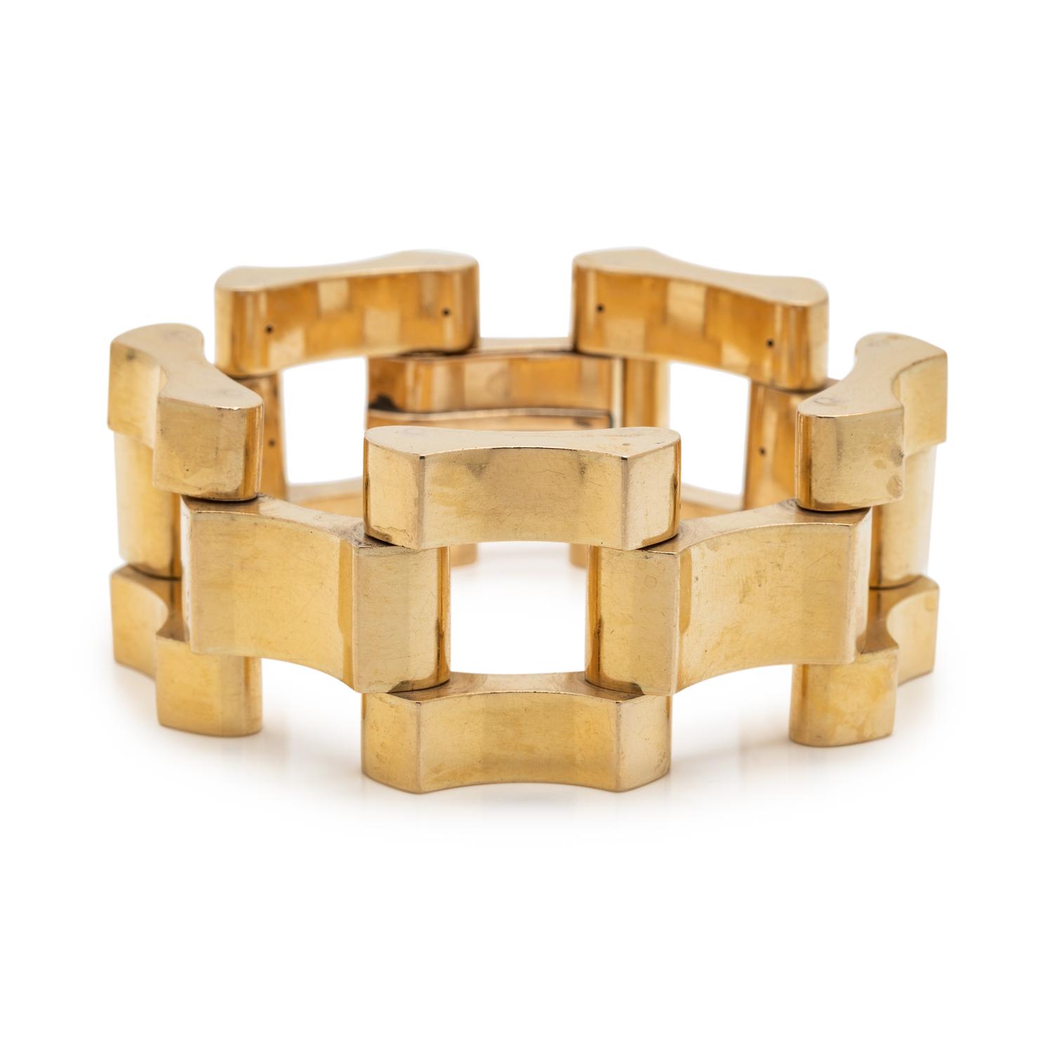 YELLOW GOLD LINK BRACELET