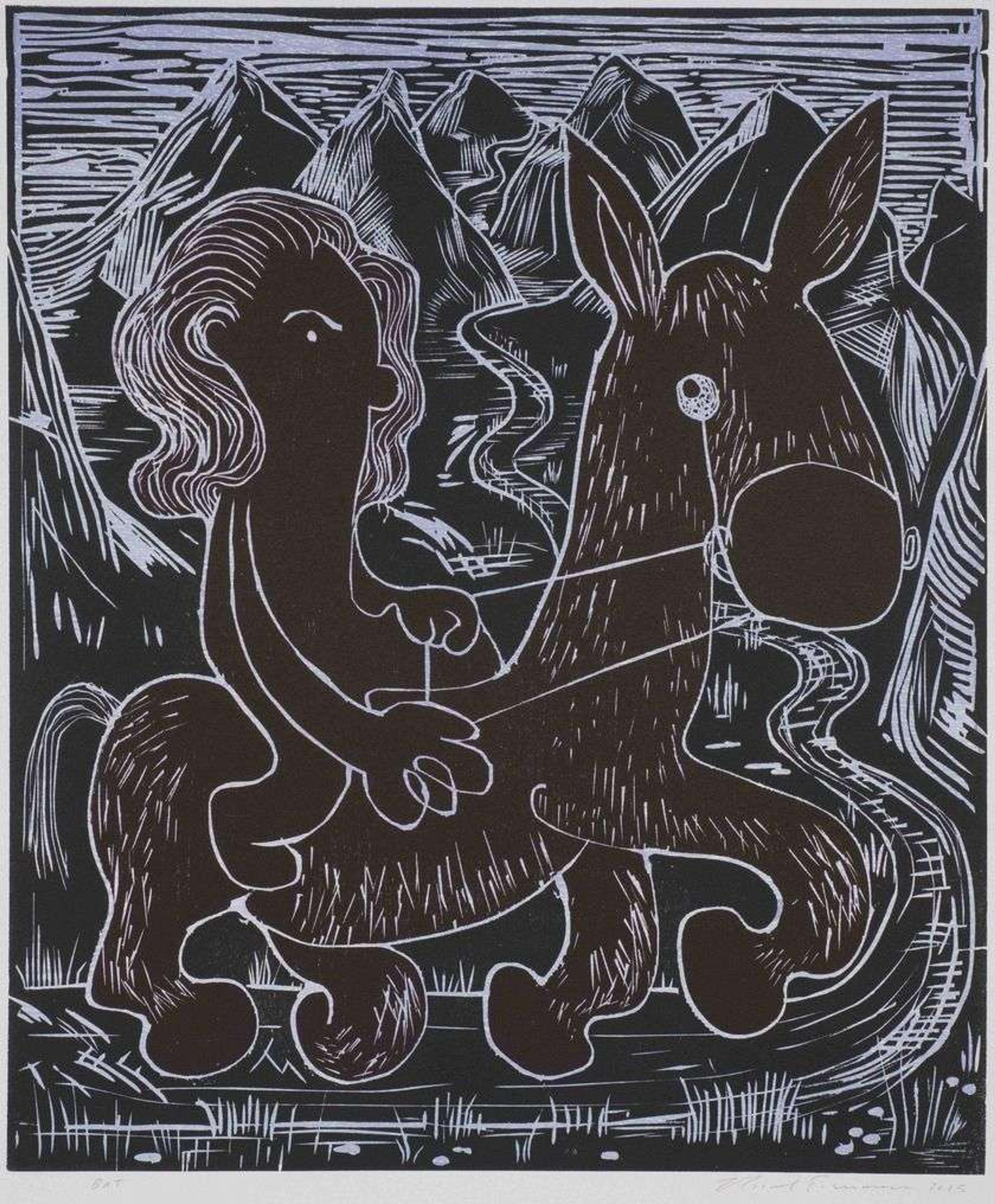 Nicole Eisenman (American, b. 1965) Crossing the Alborz