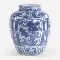 A large blue and white "Kraak" porcelain jar 青花克拉克大罐 Ming dnasty, 17th century ? ????