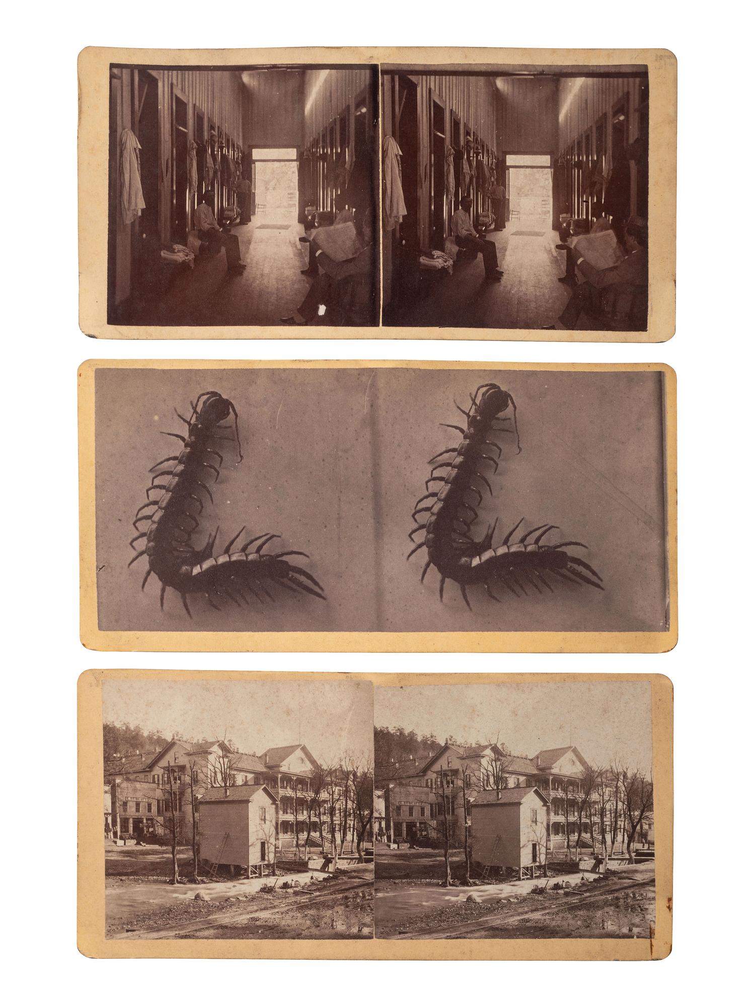[EARLY PHOTOGRAPHY]. KENNEDY, J.F., photographer. 13 stereoviews of Hot Springs, AR and surroundings