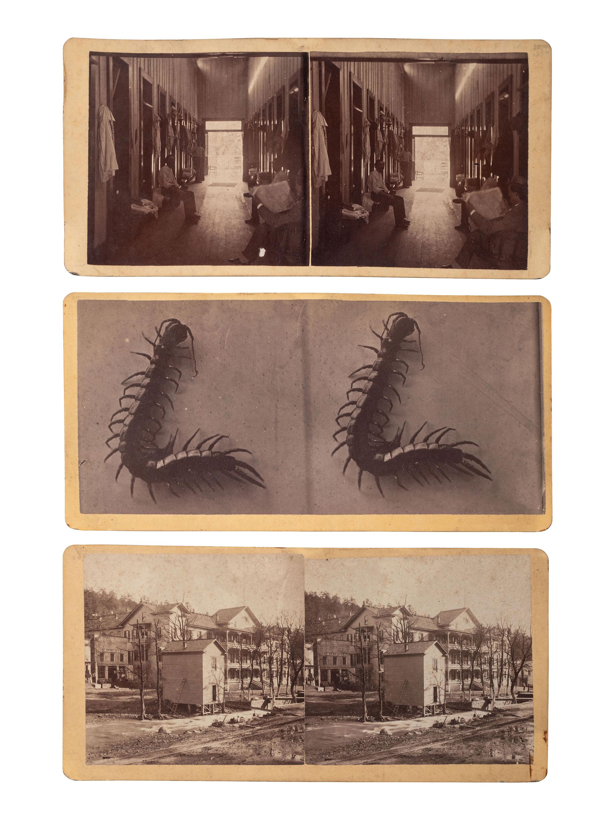 [EARLY PHOTOGRAPHY]. KENNEDY, J.F., photographer. 13 stereoviews of Hot Springs, AR and surroundings