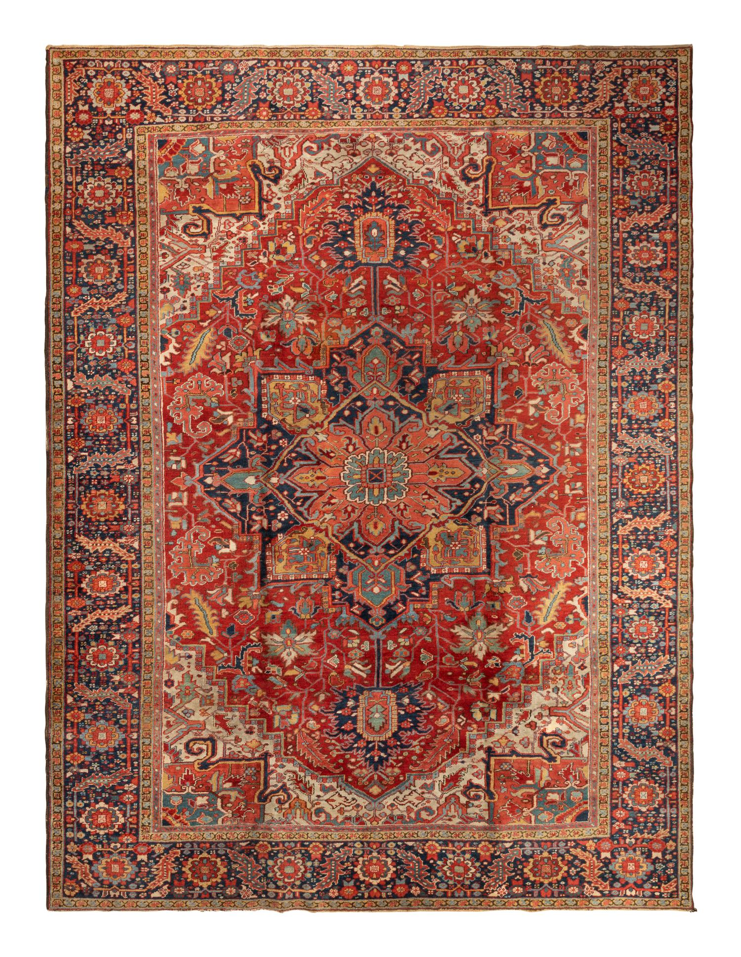 A Heriz Wool Rug
