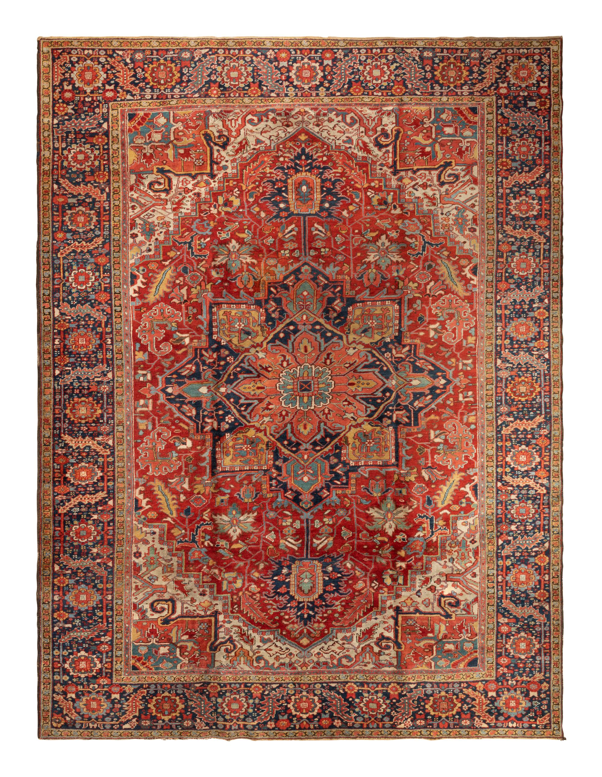 A Heriz Wool Rug