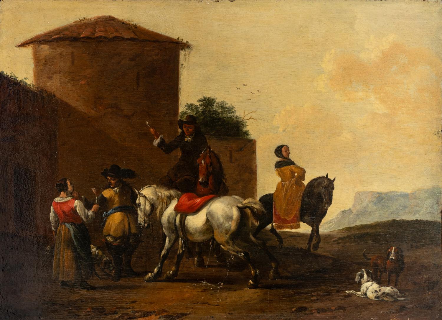 Travelers at a Rest Stop