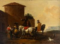 Travelers at a Rest Stop