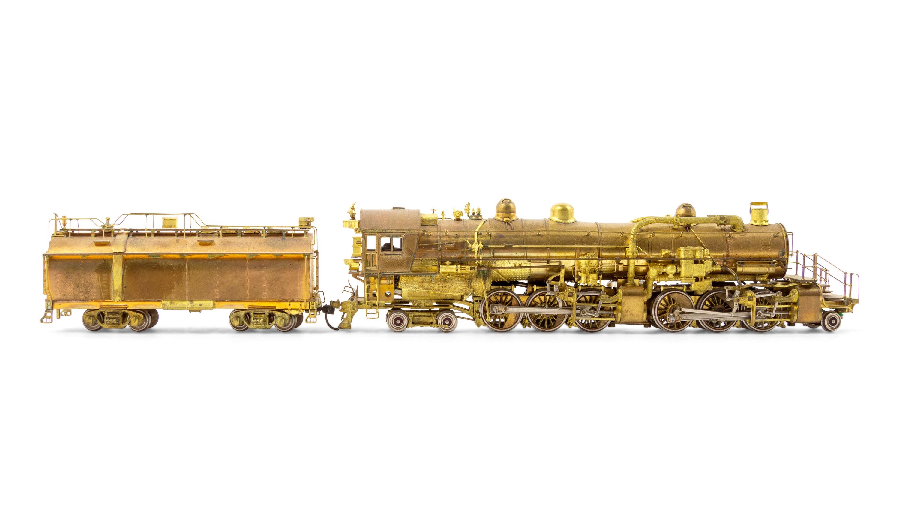 An Atlas: Master Series Brass HO-Gauge 2-6-6-4 Locomotive and Tender