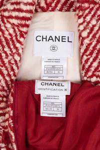 Chanel Wool Herringbone Long Coat and Skirt, Fall 2000