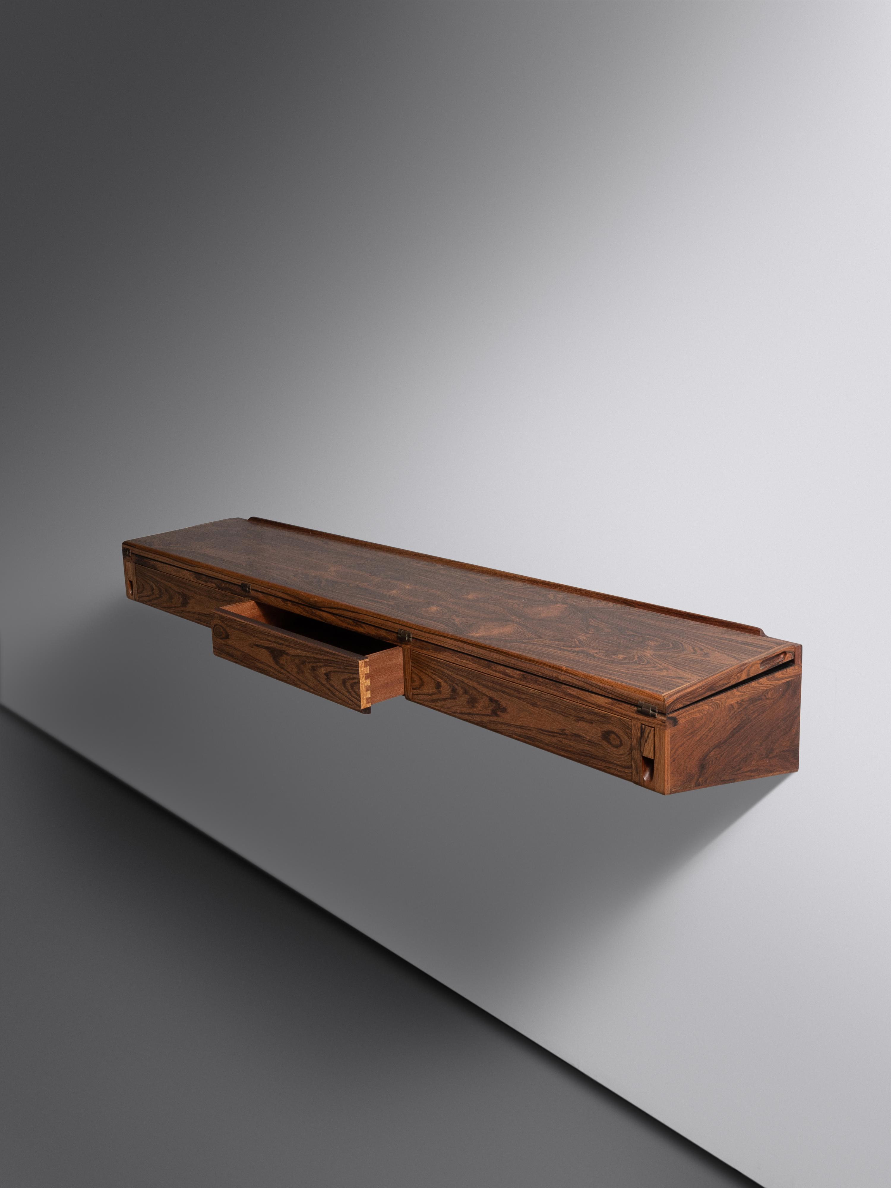 Wall-Mounted Flip-Top Console Denmark, c. 1960