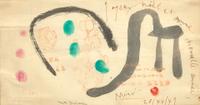 Joan Miró (Spanish, 1893-1983) - Joyeux Noël, Vœux de Joan, Pilar et Dolorès Miró