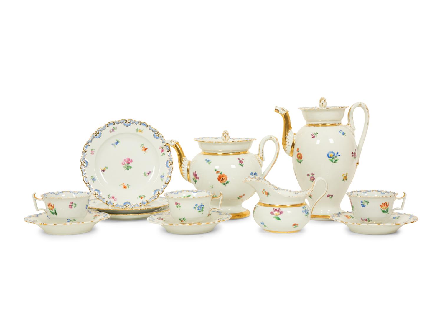 A Meissen Porcelain Dessert Service