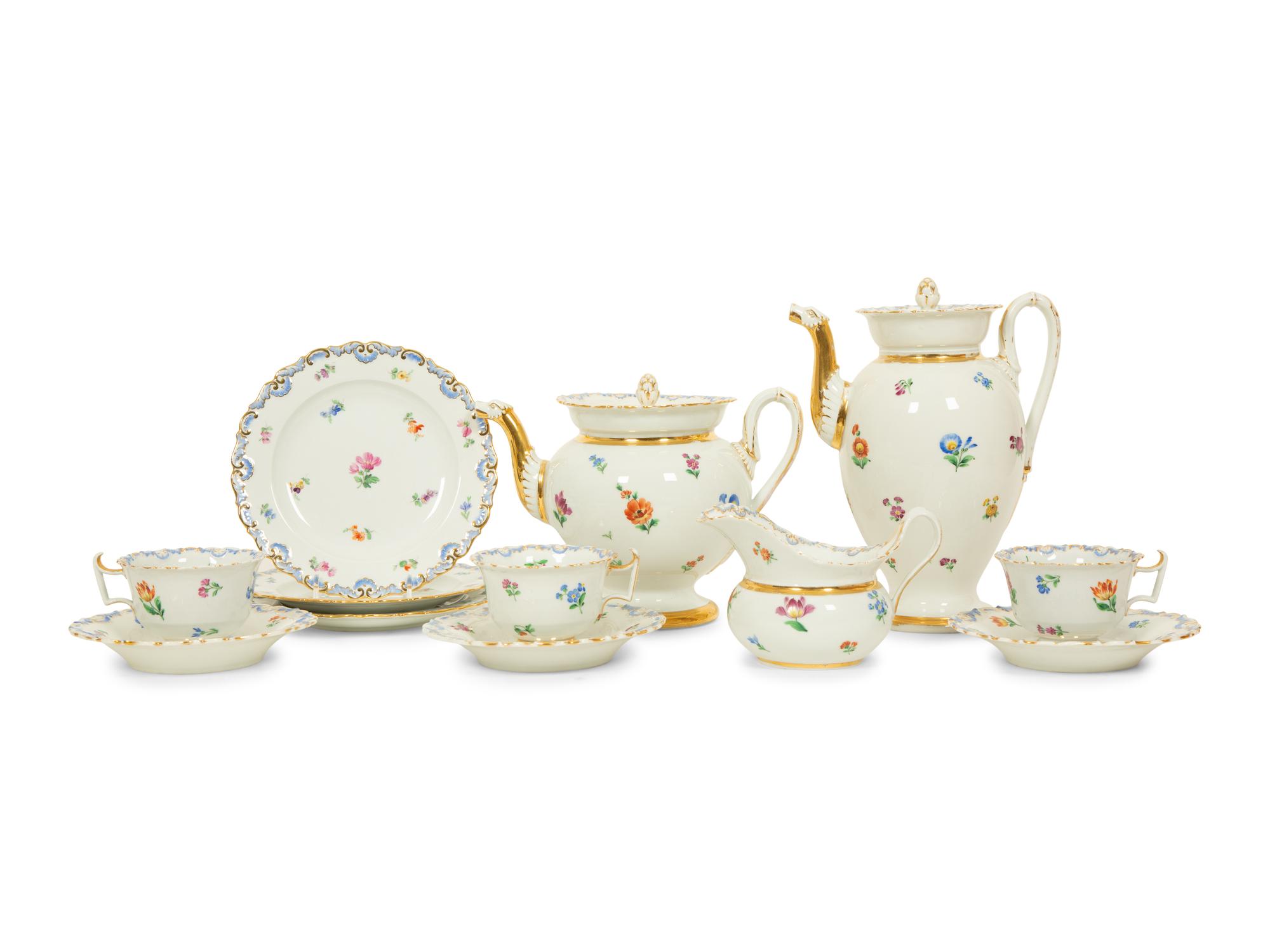 A Meissen Porcelain Dessert Service