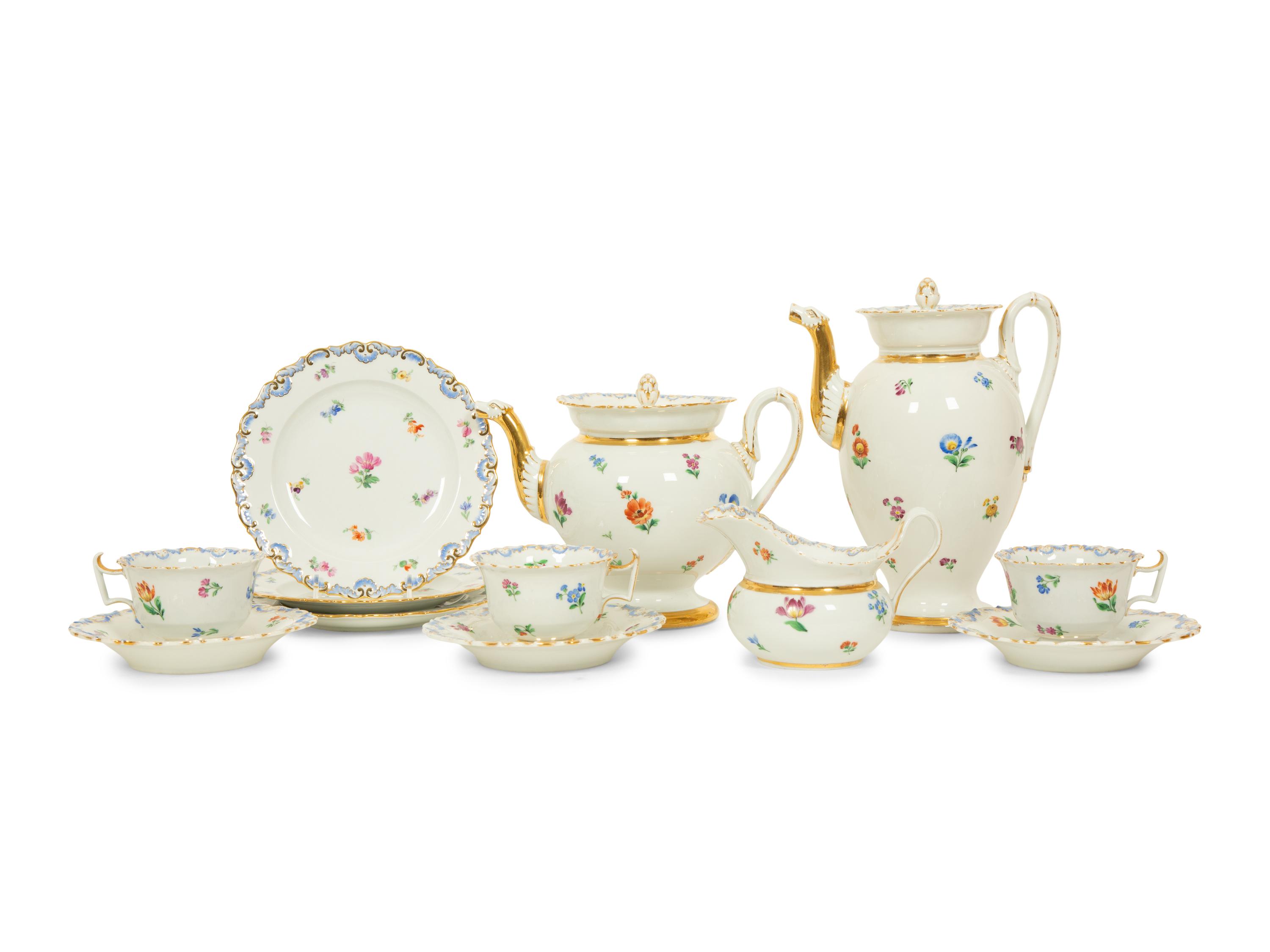 A Meissen Porcelain Dessert Service