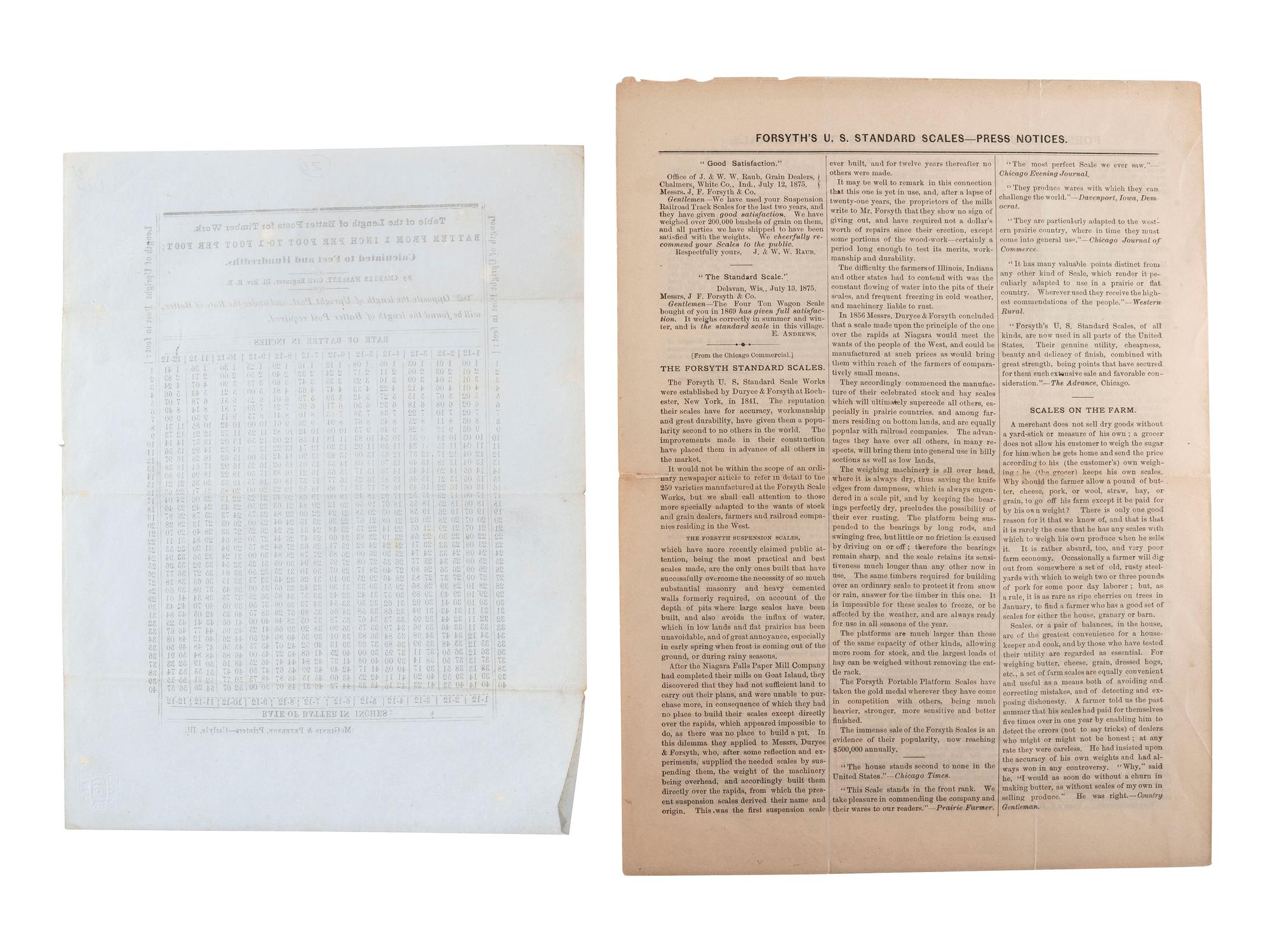 [ADVERTISING]. A group of 19th-century broadsides, handbills, and other advertising-elated ephemera.
