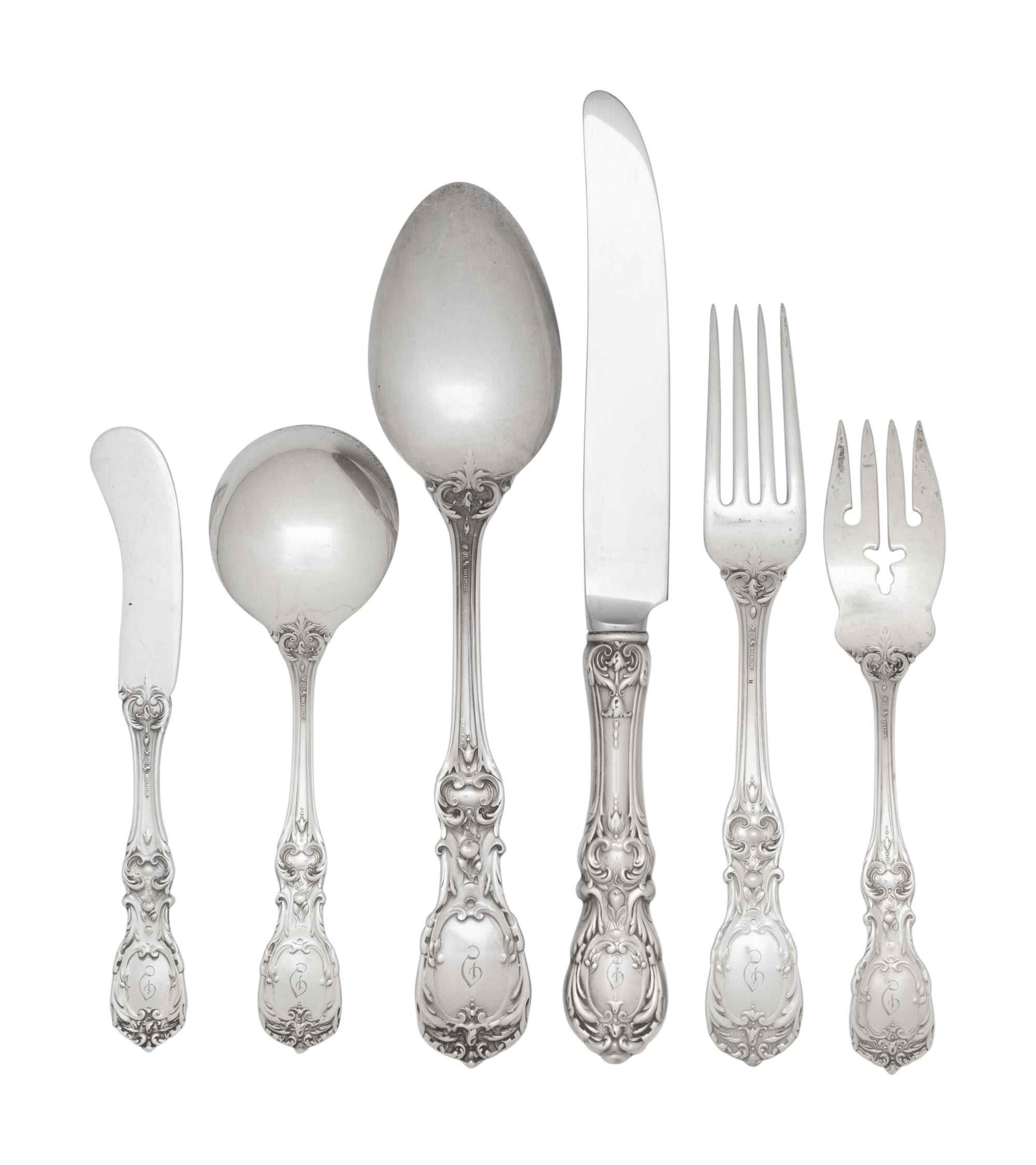 A Reed and Barton Francis I Silver Flatware Service