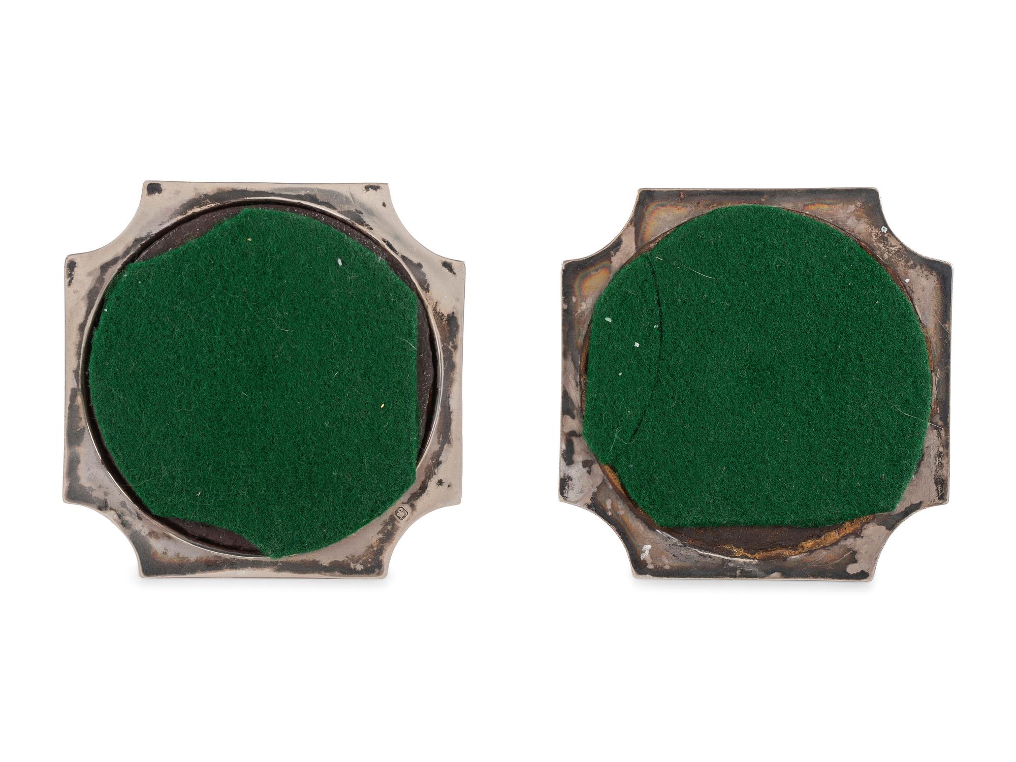 A Pair of Silver Georgian Style Candlesticks
