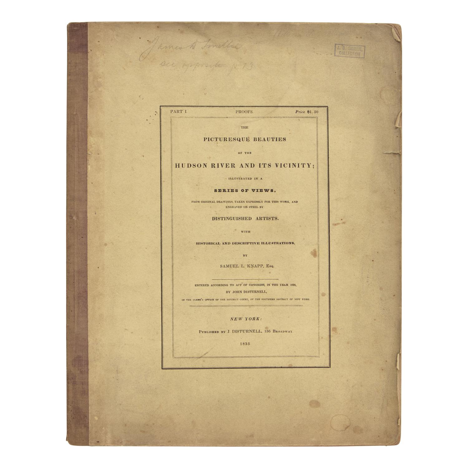 [American Views] Knapp, Samuel Lorenzo. The Picturesque Beauties of the Hudson River and its Vicinity...