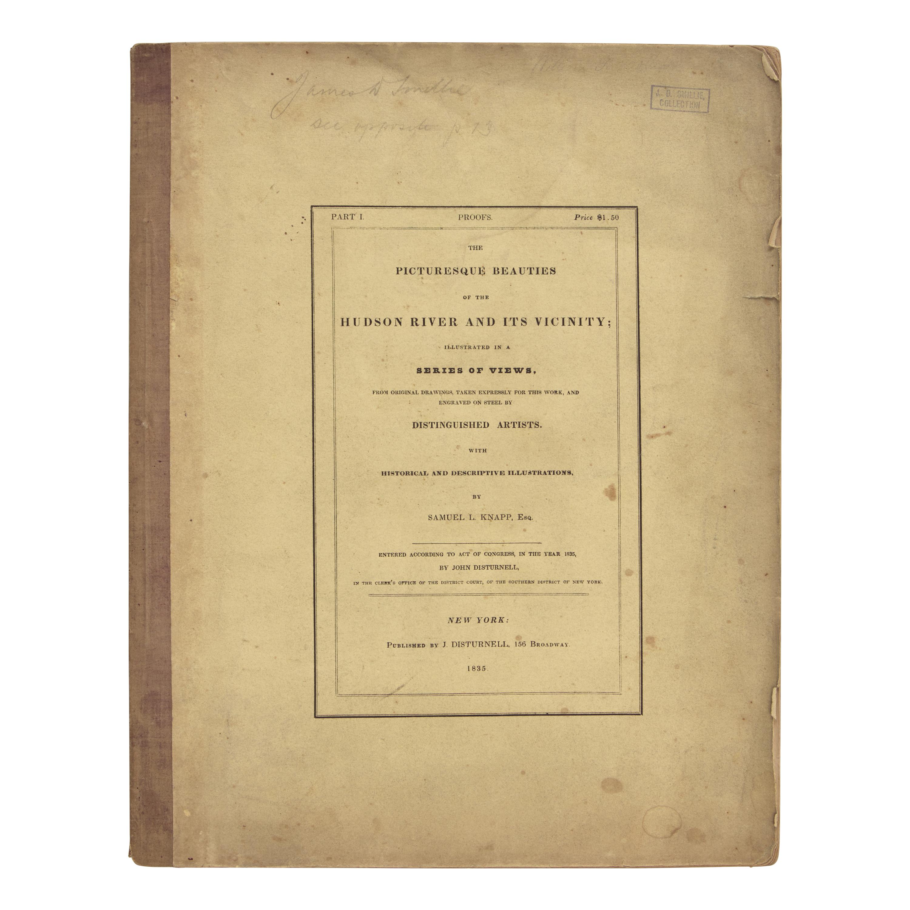 [American Views] Knapp, Samuel Lorenzo. The Picturesque Beauties of the Hudson River and its Vicinity...