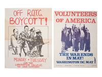[POLITICS - VIETNAM]. A group of 4 posters protesting the war and Richard Nixon. Ca 1970s.