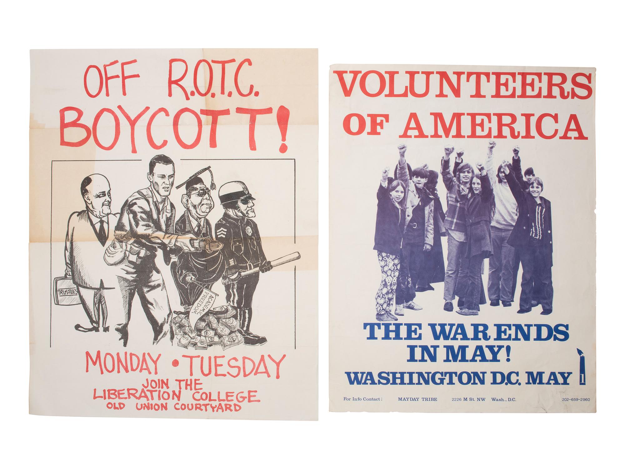 [POLITICS - VIETNAM]. A group of 4 posters protesting the war and Richard Nixon. Ca 1970s.