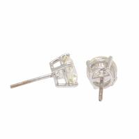 Diamond and White Gold Stud Earrings