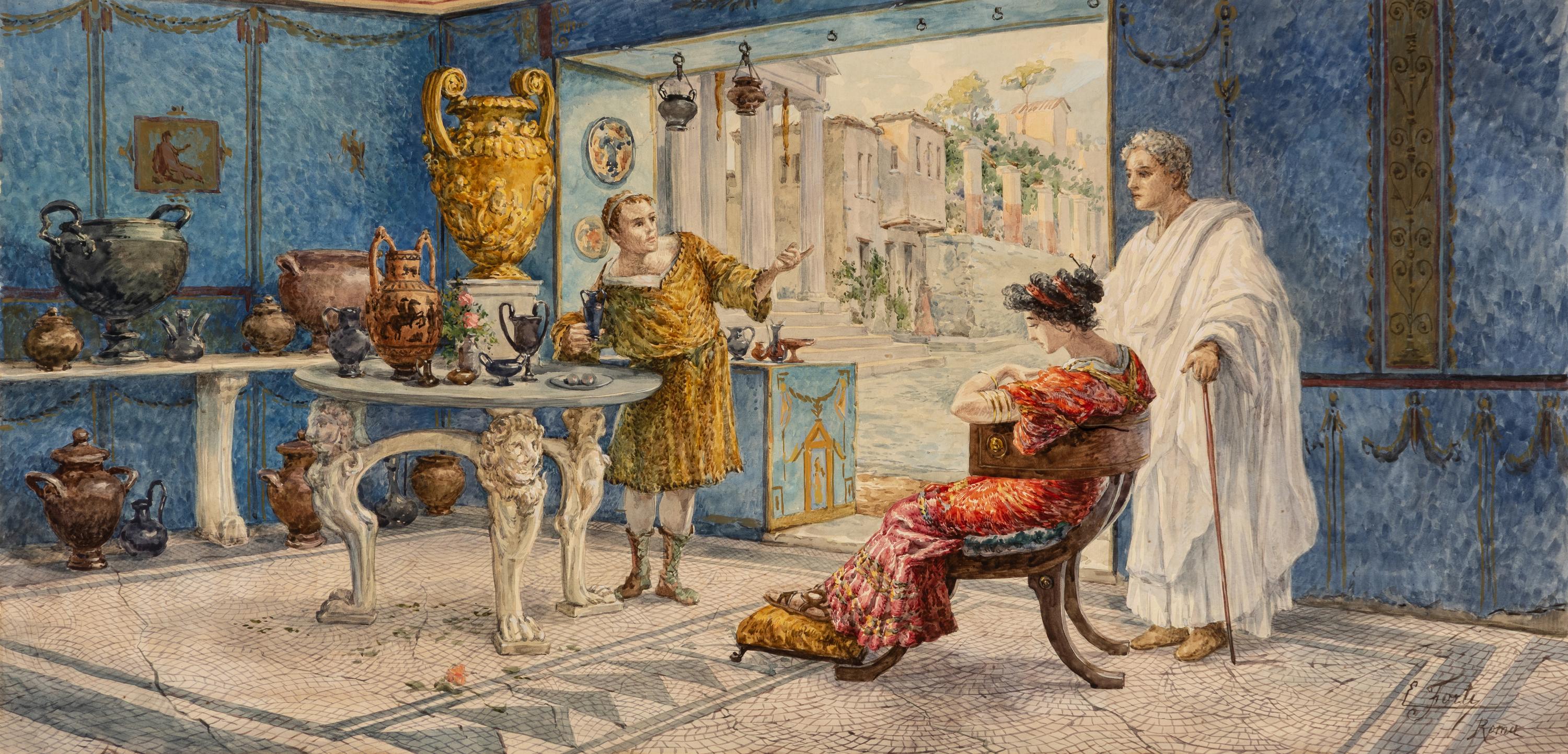 Ettore Forti (Italian, 1850-1940) — The Seller of Vases
