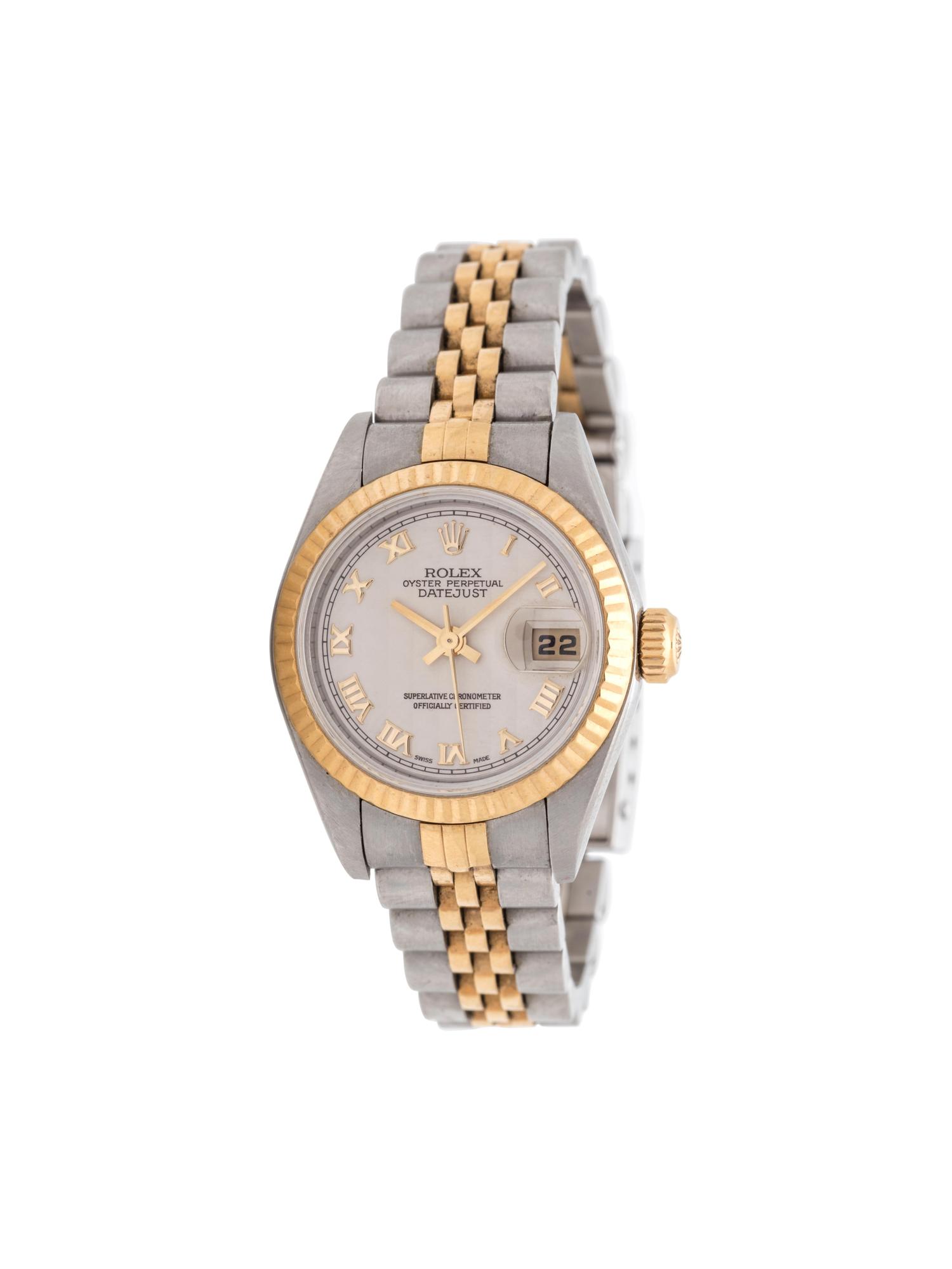 ROLEX, STAINLESS STEEL AND 18K YELLOW GOLD REF. 79173 'OYSTER PERPERTUAL' WRISTWATCH, CIRCA 2001