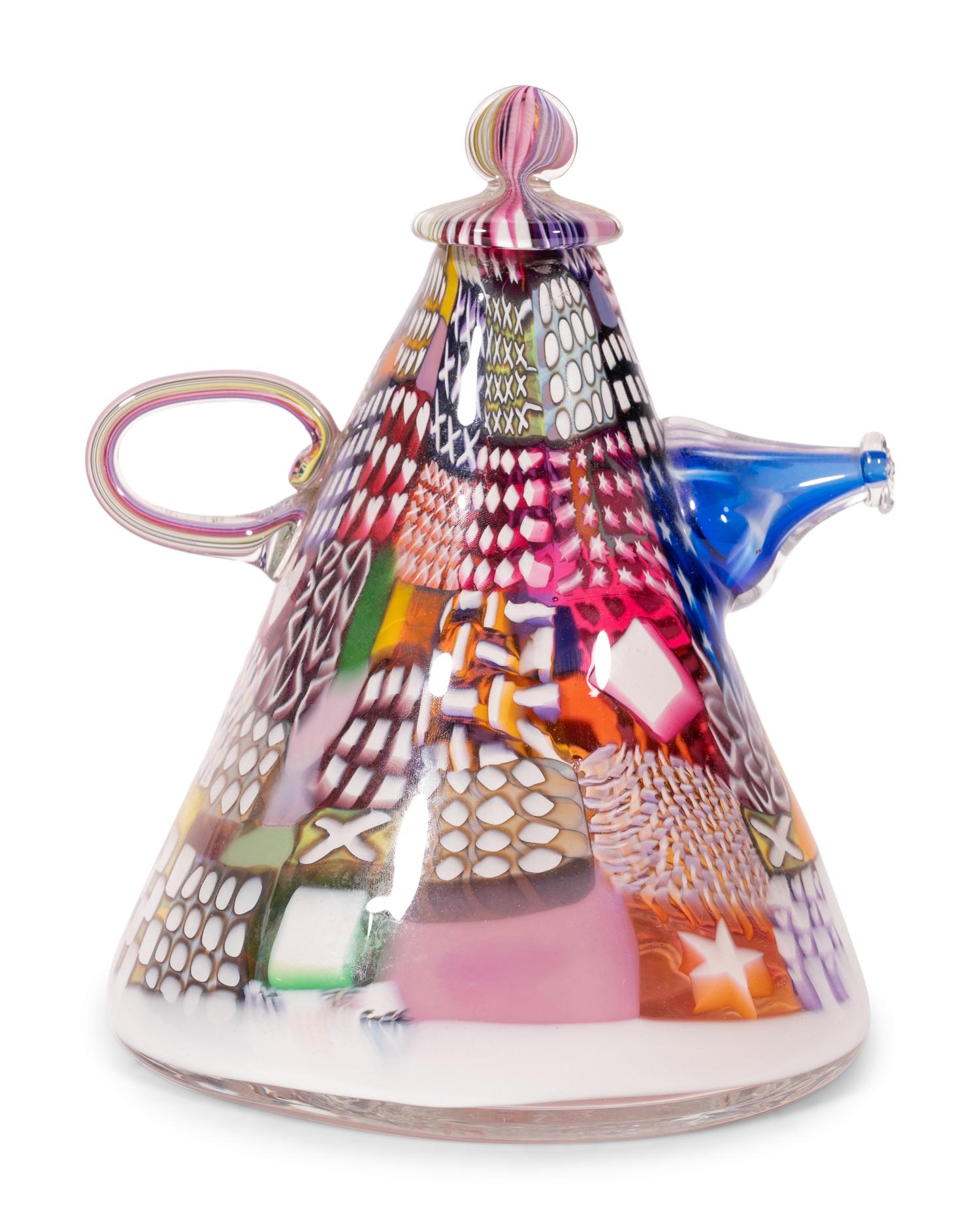 Crazy Quilt Teapot, 1980