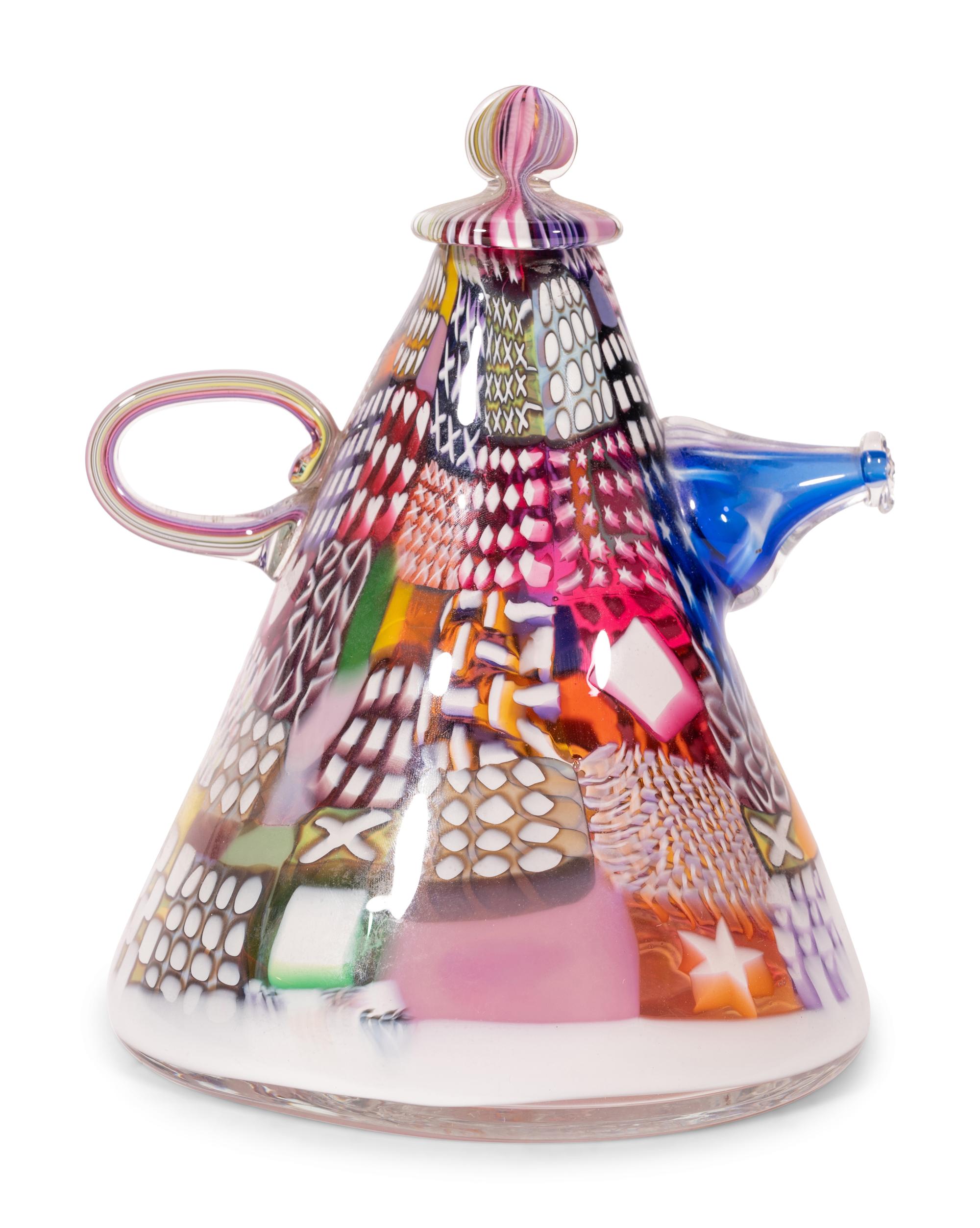 Crazy Quilt Teapot, 1980